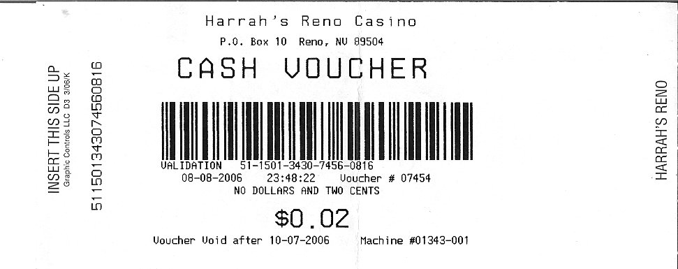Forgot To Cash Casino Voucher